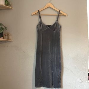 Velvet body on dress